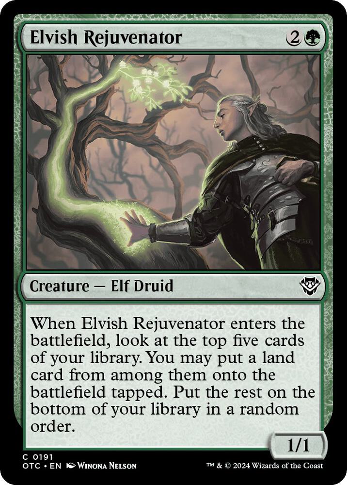 Elvish Rejuvenator [Commander: Outlaws of Thunder Junction] 191