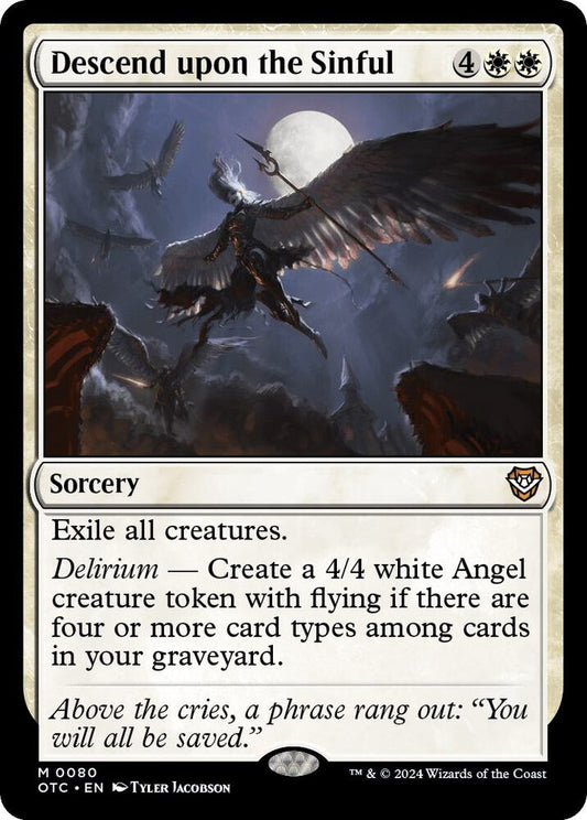 Descend upon the Sinful [Commander: Outlaws of Thunder Junction] 80