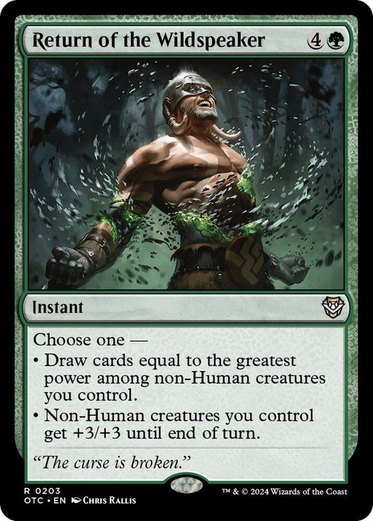 Return of the Wildspeaker [Commander: Outlaws of Thunder Junction] 203