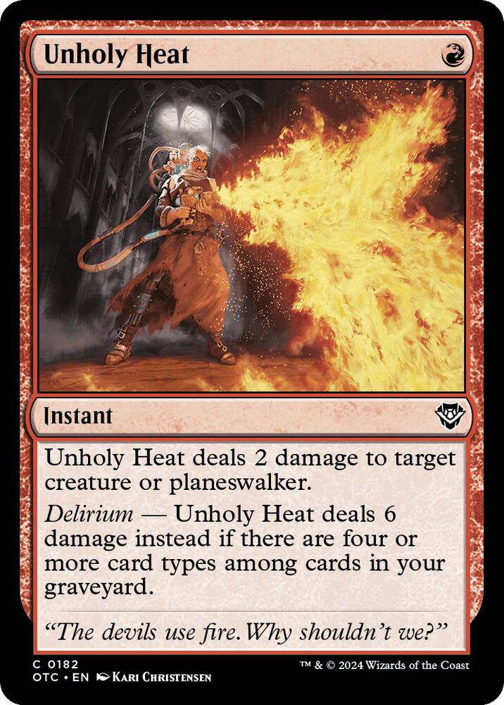 Unholy Heat [Commander: Outlaws of Thunder Junction] 182