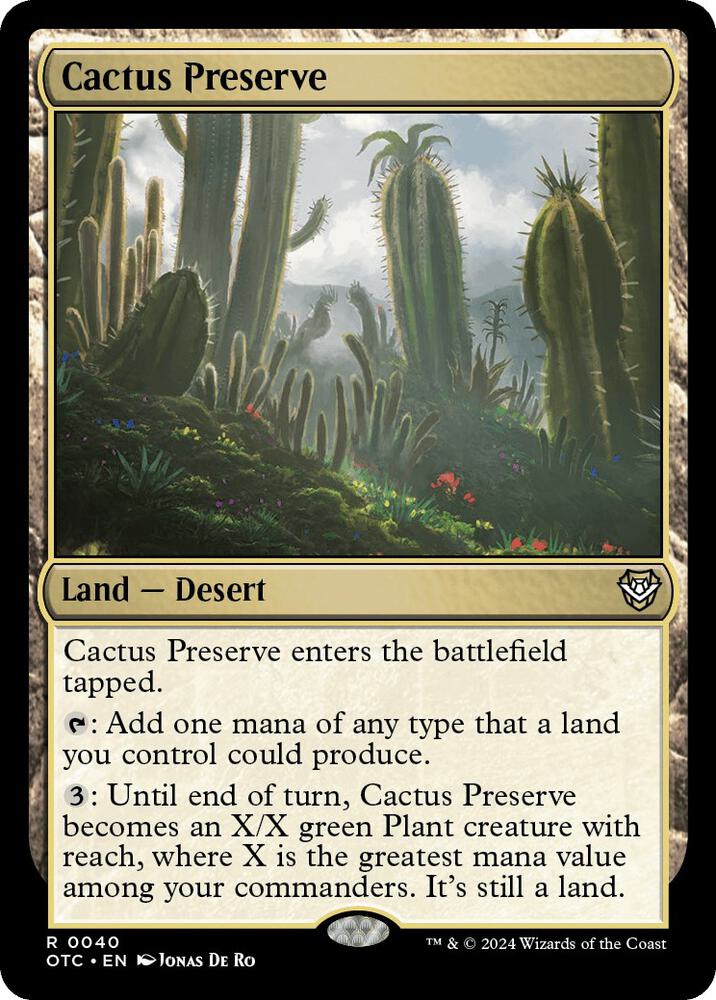 Cactus Preserve [Commander: Outlaws of Thunder Junction] 40