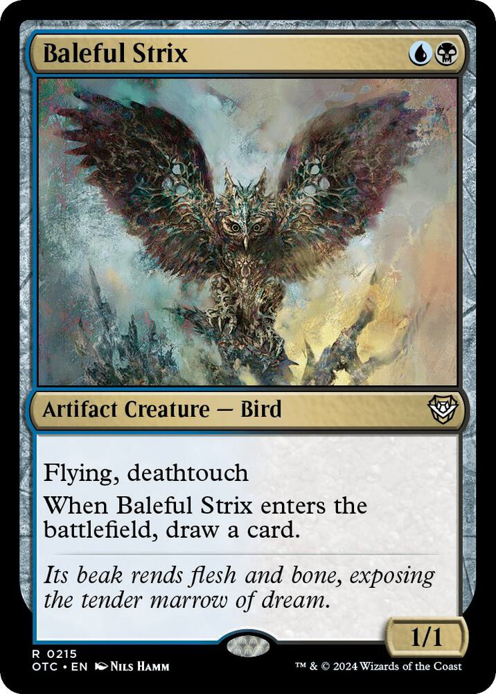 Baleful Strix [Commander: Outlaws of Thunder Junction] 215