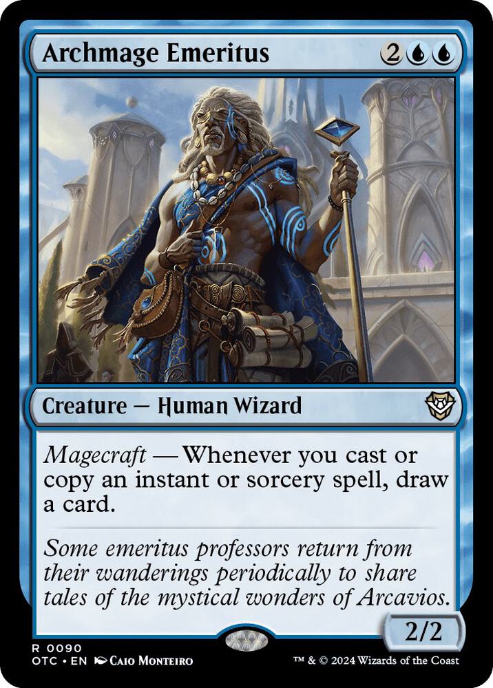 Archmage Emeritus [Commander: Outlaws of Thunder Junction] 90