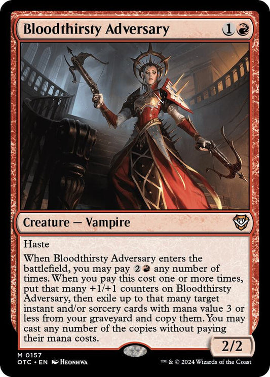Bloodthirsty Adversary [Commander: Outlaws of Thunder Junction] 157