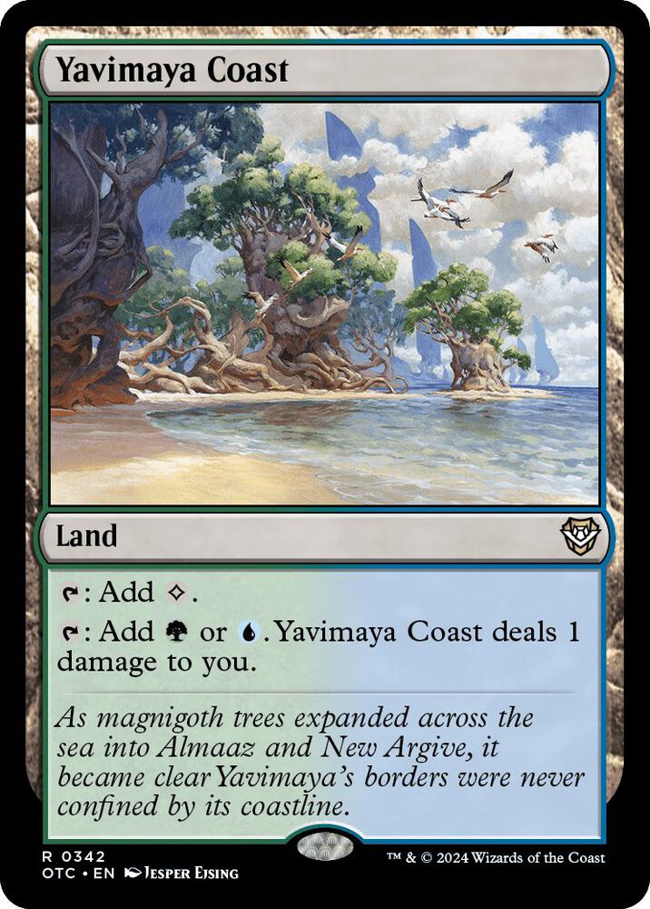 Yavimaya Coast [Commander: Outlaws of Thunder Junction] 342