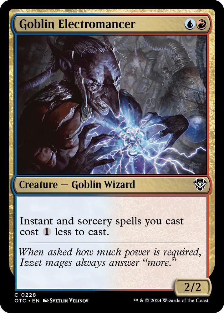 Goblin Electromancer [Commander: Outlaws of Thunder Junction] 228