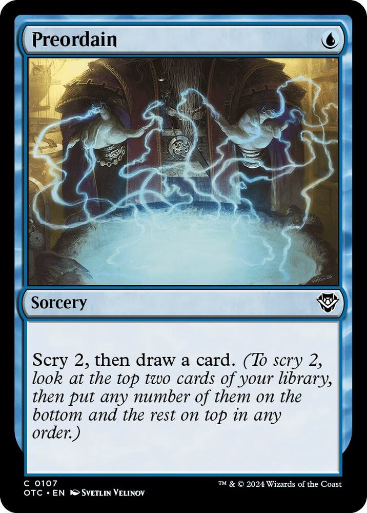 Preordain [Commander: Outlaws of Thunder Junction] 107