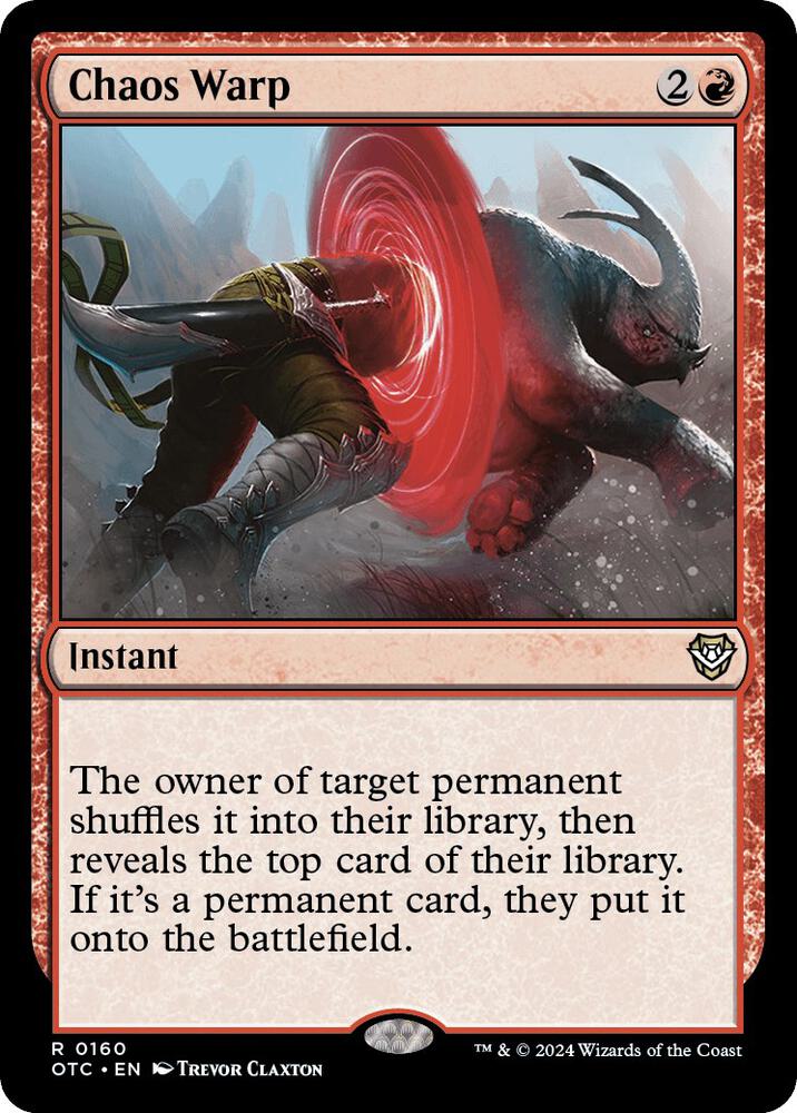 Chaos Warp [Commander: Outlaws of Thunder Junction] 160