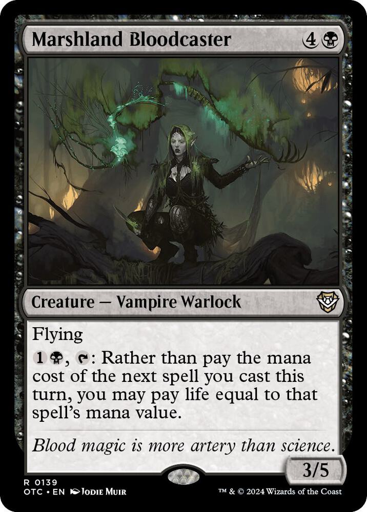 Marshland Bloodcaster [Commander: Outlaws of Thunder Junction] 139