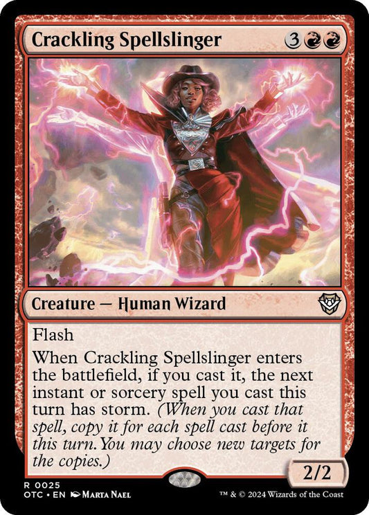 Crackling Spellslinger [Commander: Outlaws of Thunder Junction] 25
