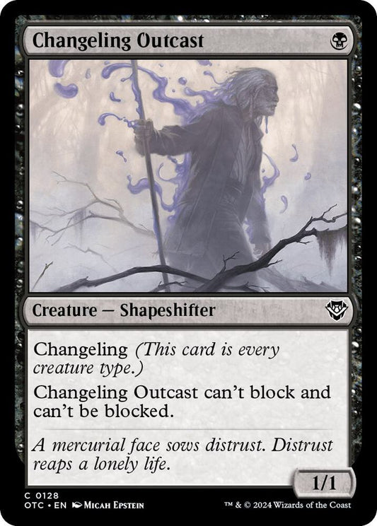 Changeling Outcast [Commander: Outlaws of Thunder Junction] 128
