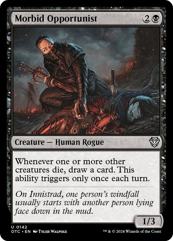 Morbid Opportunist [Commander: Outlaws of Thunder Junction] 142