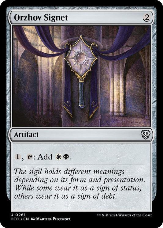 Orzhov Signet [Commander: Outlaws of Thunder Junction] 261