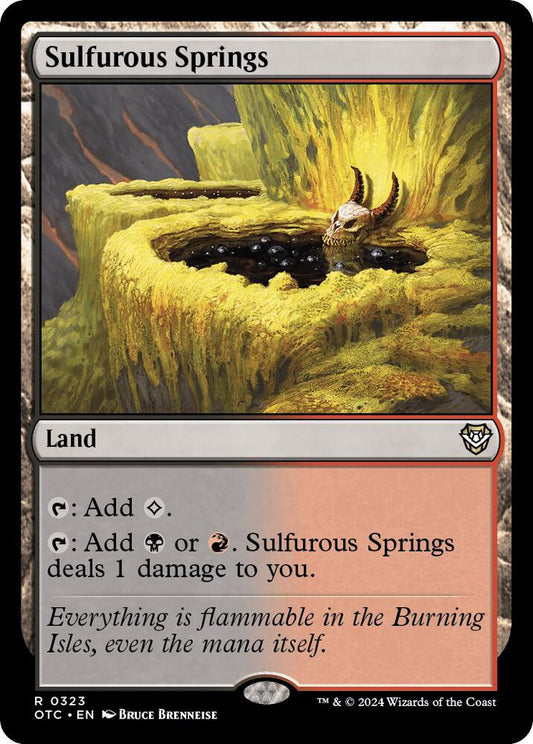 Sulfurous Springs [Commander: Outlaws of Thunder Junction] 323