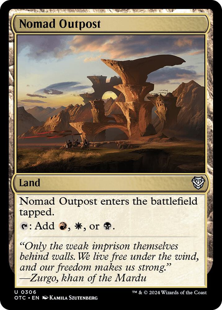 Nomad Outpost [Commander: Outlaws of Thunder Junction] 306
