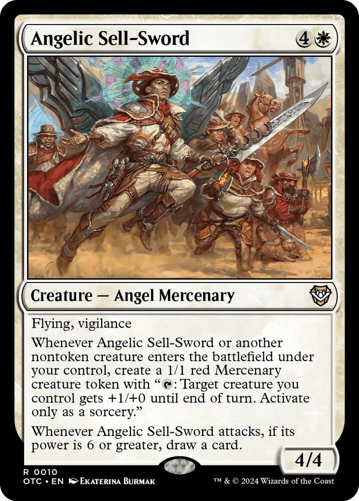 Angelic Sell-Sword [Commander: Outlaws of Thunder Junction] 10