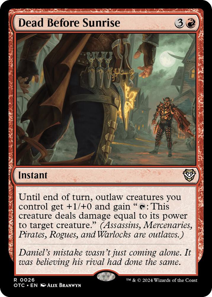 Dead Before Sunrise [Commander: Outlaws of Thunder Junction] 26