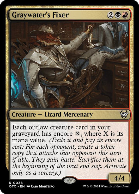 Graywater's Fixer [Commander: Outlaws of Thunder Junction] 36