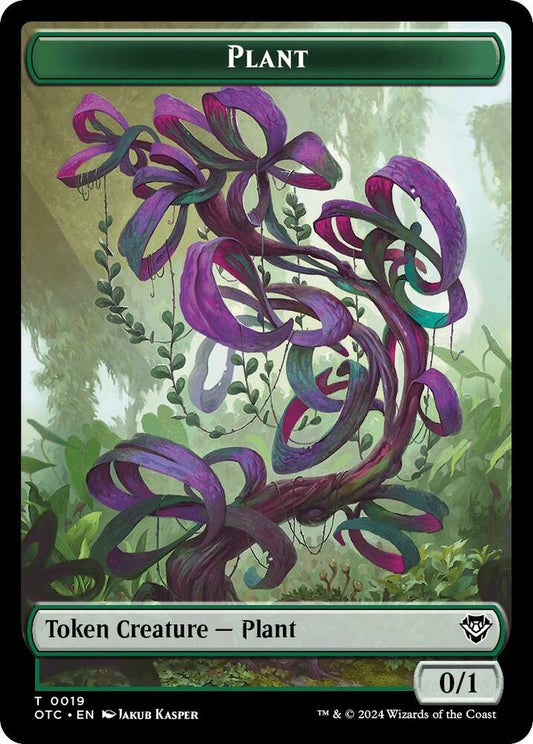 Plant // Sand Warrior Double-Sided Token [Commander: Outlaws of Thunder Junction] 19 // 23