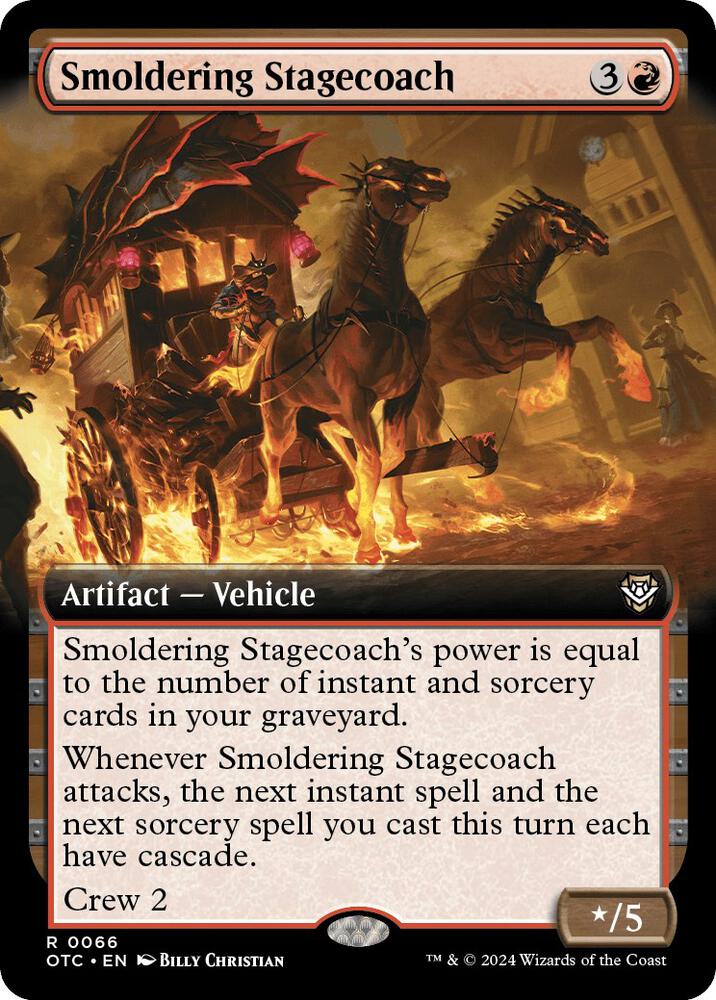 Smoldering Stagecoach (Extended Art) [Commander: Outlaws of Thunder Junction] 66