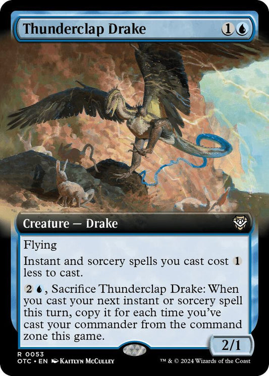 Thunderclap Drake (Extended Art) [Commander: Outlaws of Thunder Junction] 53