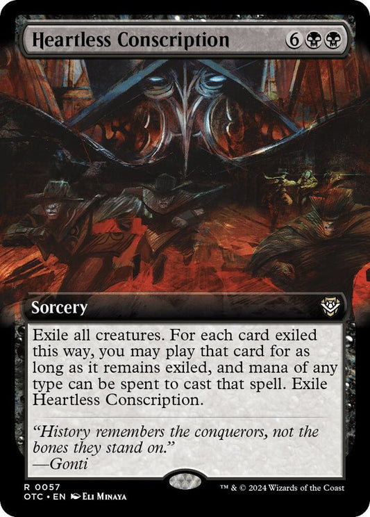 Heartless Conscription (Extended Art) [Commander: Outlaws of Thunder Junction] 57
