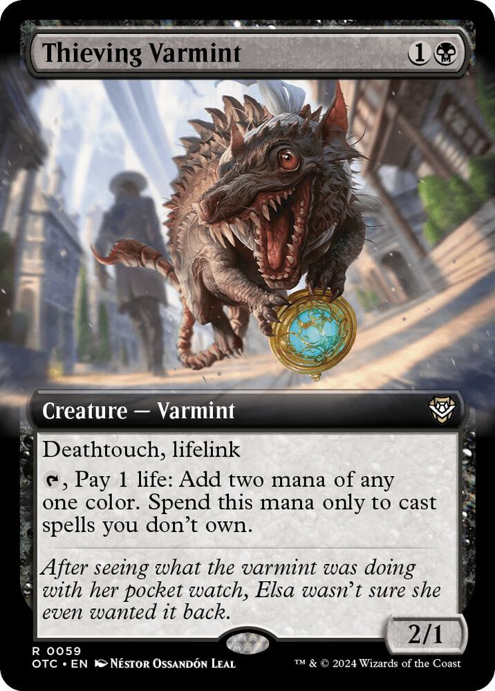 Thieving Varmint (Extended Art) [Commander: Outlaws of Thunder Junction] 59