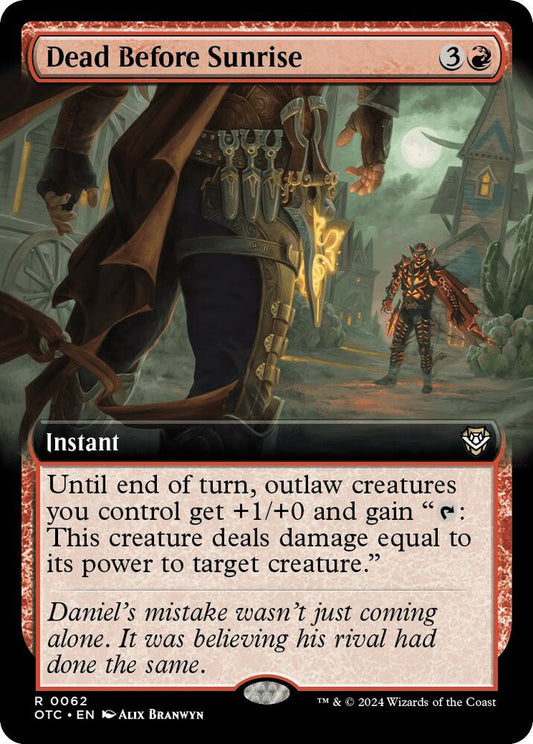 Dead Before Sunrise (Extended Art) [Commander: Outlaws of Thunder Junction] 62