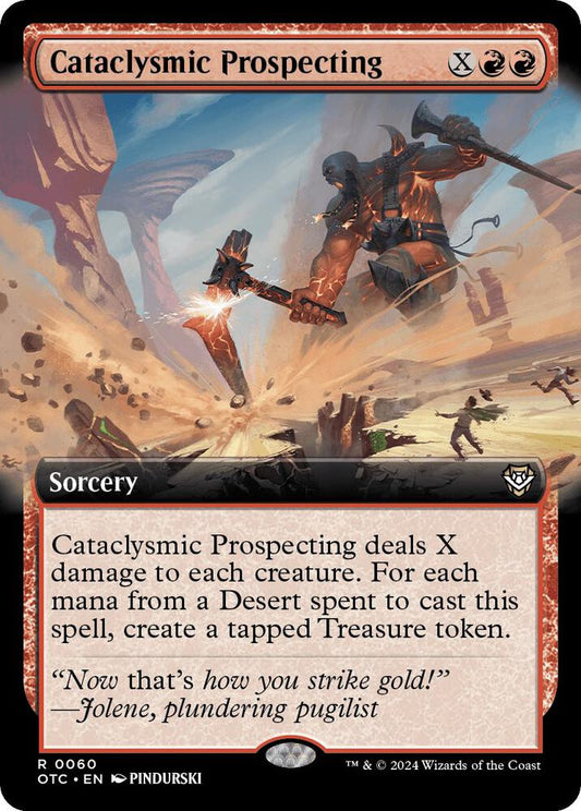 Cataclysmic Prospecting (Extended Art) [Commander: Outlaws of Thunder Junction] 60