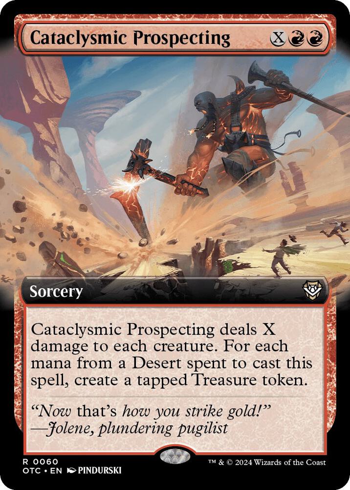 Cataclysmic Prospecting (Extended Art) [Commander: Outlaws of Thunder Junction] 60