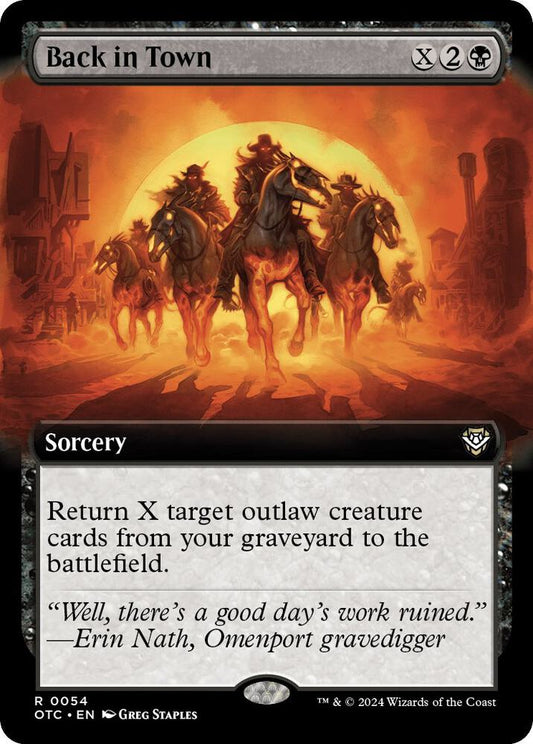 Back in Town (Extended Art) [Commander: Outlaws of Thunder Junction] 54