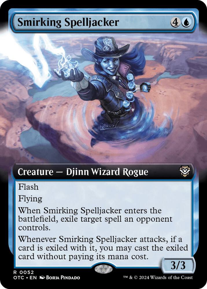Smirking Spelljacker (Extended Art) [Commander: Outlaws of Thunder Junction] 52