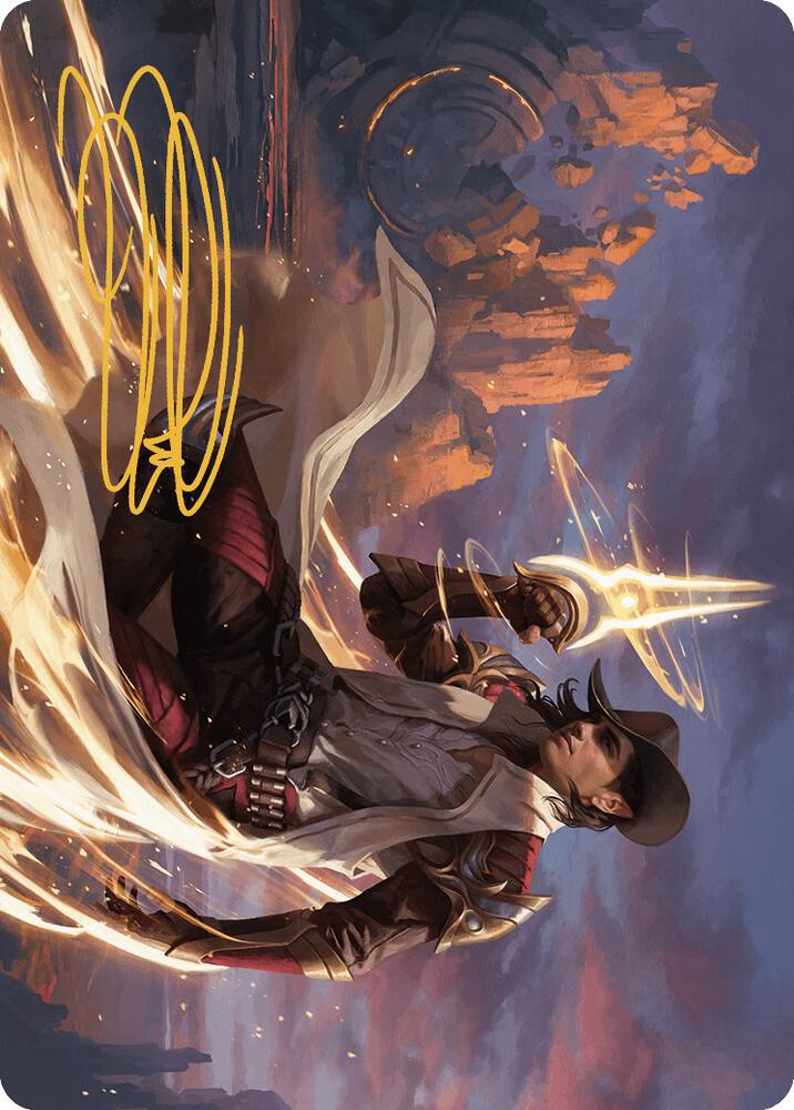 Kellan, the Kid Art Card (Gold-Stamped Signature) [Art Series: Outlaws of Thunder Junction] 24