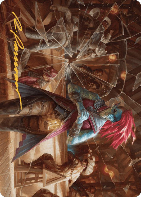 Obeka, Splitter of Seconds Art Card (Gold-Stamped Signature) [Art Series: Outlaws of Thunder Junction] 28