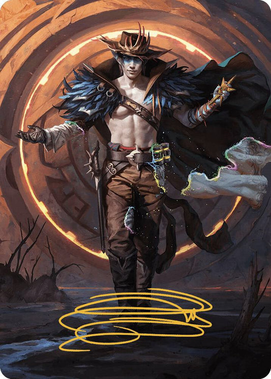 Oko, the Ringleader Art Card (29/54) (Gold-Stamped Signature) [Art Series: Outlaws of Thunder Junction] 29