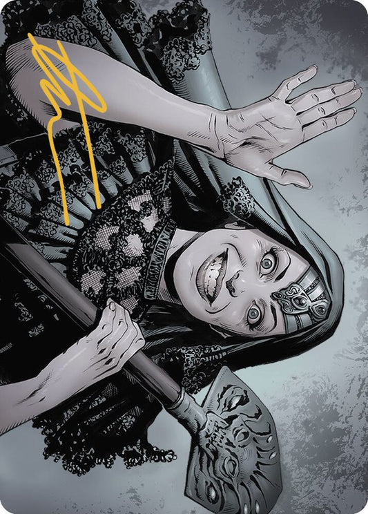 Gisa, the Hellraiser Art Card (Gold-Stamped Signature) [Art Series: Outlaws of Thunder Junction] 51