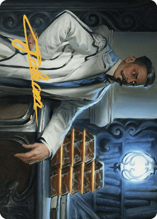 Baron Bertram Graywater Art Card (Gold-Stamped Signature) [Art Series: Outlaws of Thunder Junction] 19