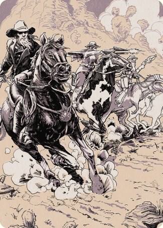 Overwhelming Forces Art Card [Art Series: Outlaws of Thunder Junction] 40