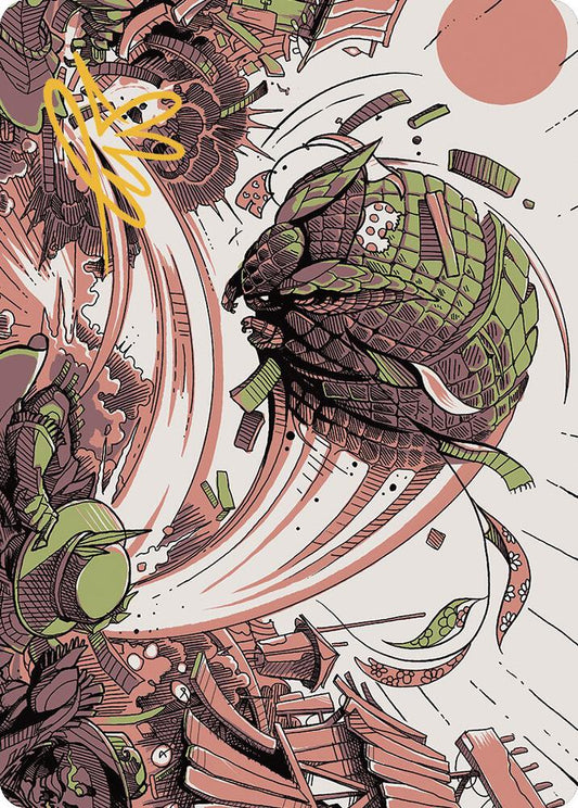 Savage Smash Art Card (Gold-Stamped Signature) [Art Series: Outlaws of Thunder Junction] 47