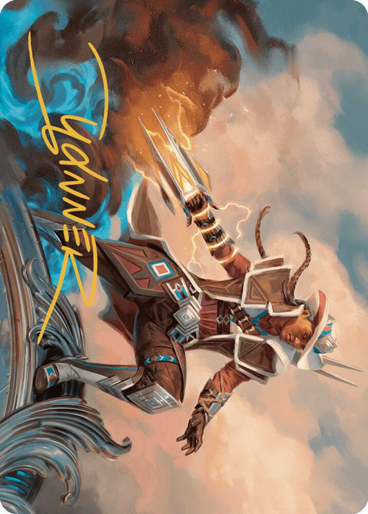 Annie Flash, the Veteran Art Card (Gold-Stamped Signature) [Art Series: Outlaws of Thunder Junction] 17