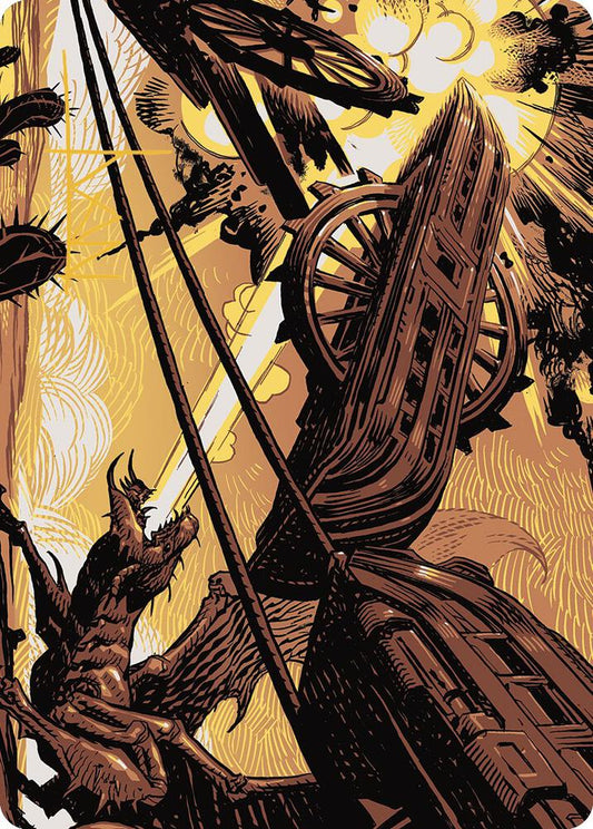 Cruel Ultimatum Art Card (Gold-Stamped Signature) [Art Series: Outlaws of Thunder Junction] 43