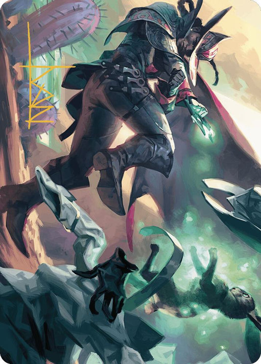 Metamorphic Blast Art Card (Gold-Stamped Signature) [Art Series: Outlaws of Thunder Junction] 7