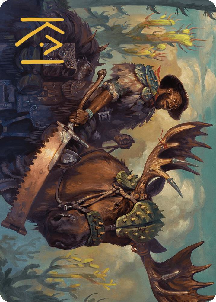 Spinewoods Paladin Art Card (Gold-Stamped Signature) [Art Series: Outlaws of Thunder Junction] 15