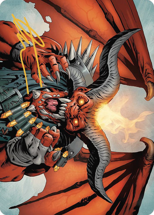Rakdos, the Muscle Art Card (Gold-Stamped Signature) [Art Series: Outlaws of Thunder Junction] 53