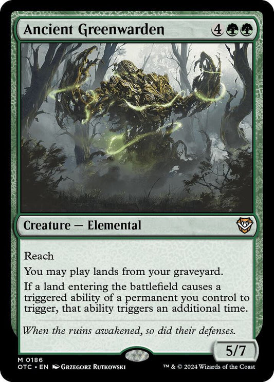 Ancient Greenwarden [Commander: Outlaws of Thunder Junction] 186