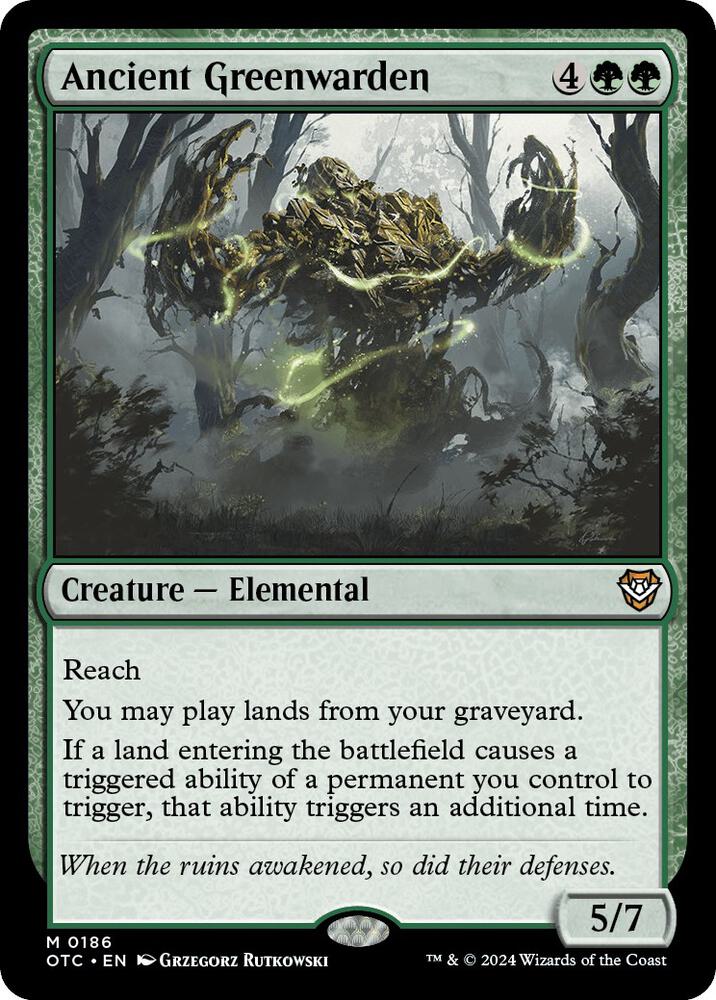 Ancient Greenwarden [Commander: Outlaws of Thunder Junction] 186