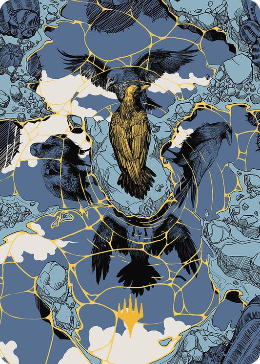 Fractured Identity Art Card (Gold-Stamped Planeswalker Symbol) [Art Series: Outlaws of Thunder Junction] 46