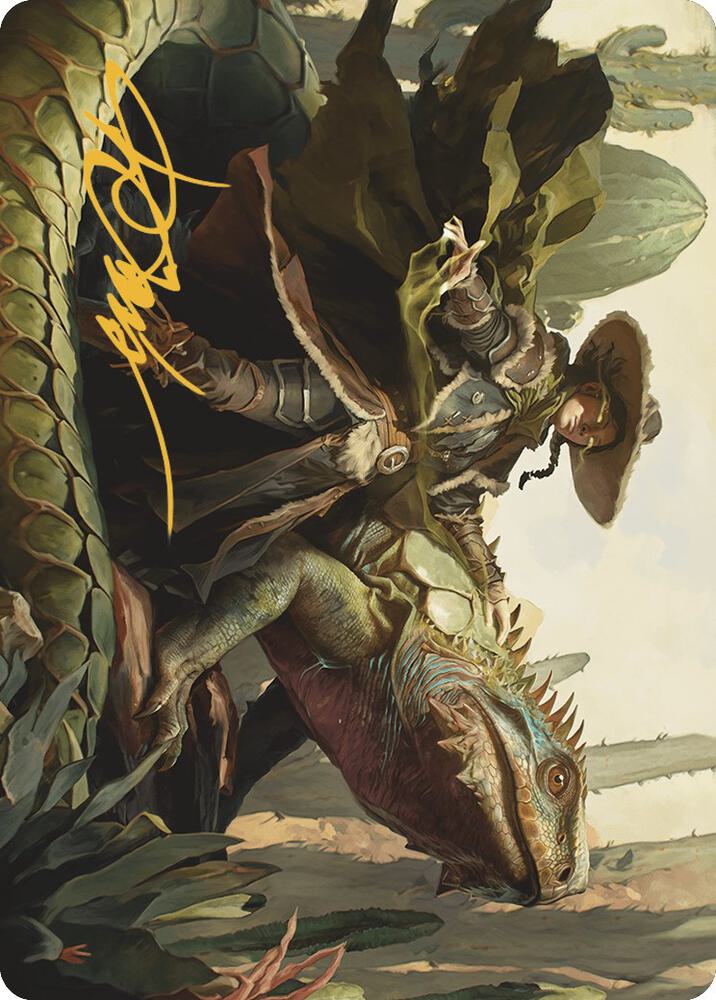 Outcaster Trailblazer Art Card (Gold-Stamped Signature) [Art Series: Outlaws of Thunder Junction] 14