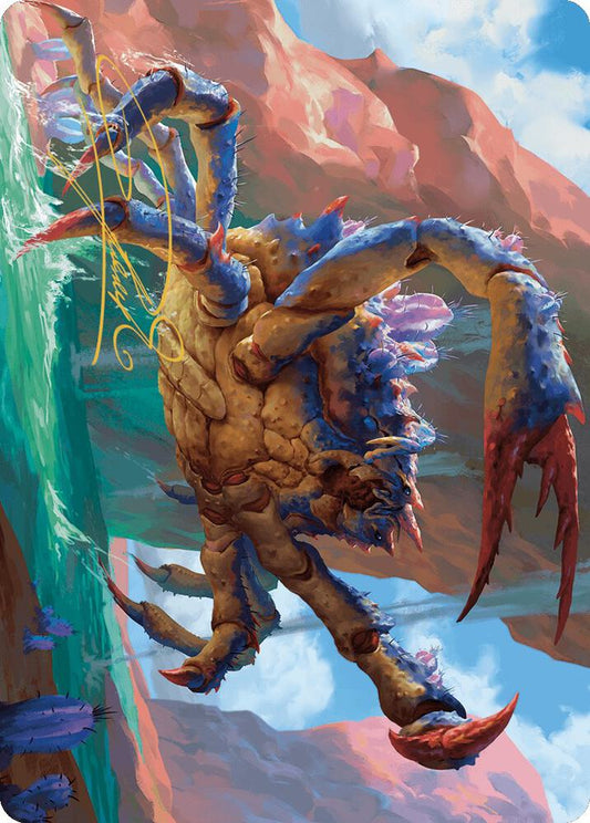 Canyon Crab Art Card (Gold-Stamped Signature) [Art Series: Outlaws of Thunder Junction] 4