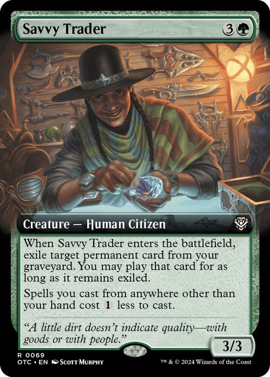 Savvy Trader (Extended Art) [Commander: Outlaws of Thunder Junction] 69
